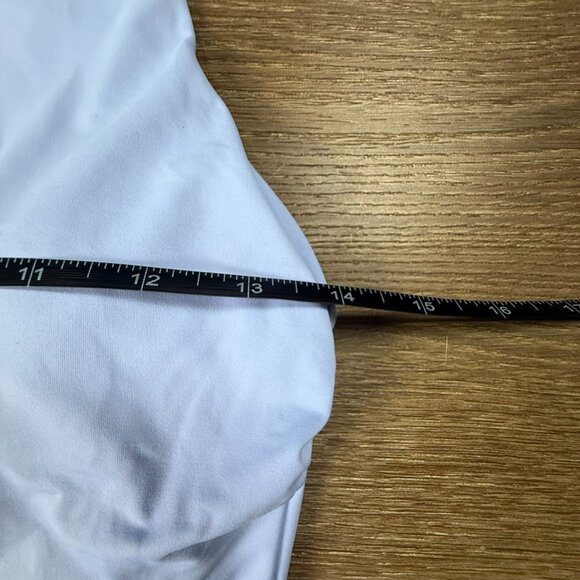 Lands End Women's High Neck Racerback Midkini Top 'Clear Blue Sky' Size 6 Summer - Picture 8 of 9